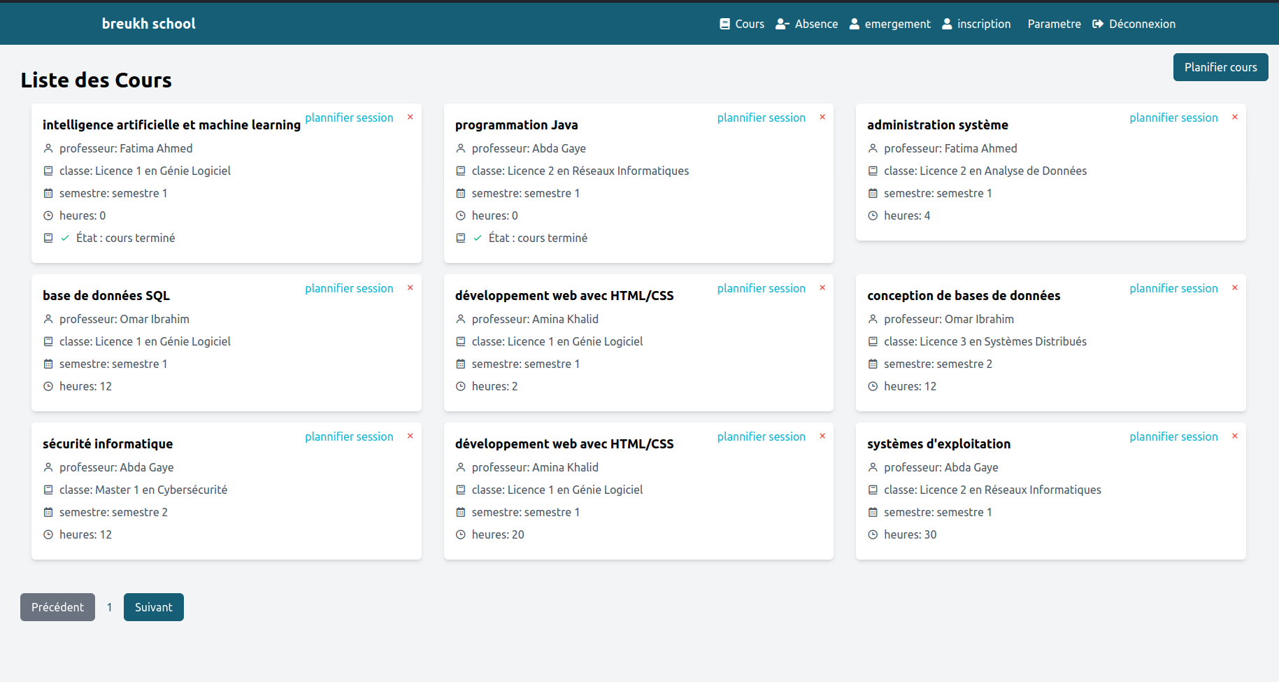 Gestion d'École Fullstack (Angular, Laravel, Flutter)