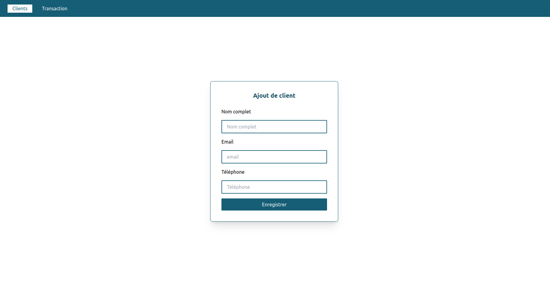 Application de Transaction Bancaire (TypeScript, Laravel)